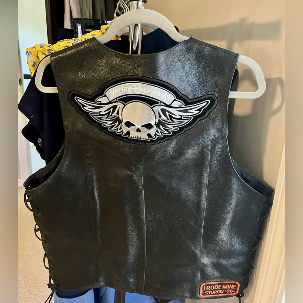 Harley Davidson motorcycle vest
